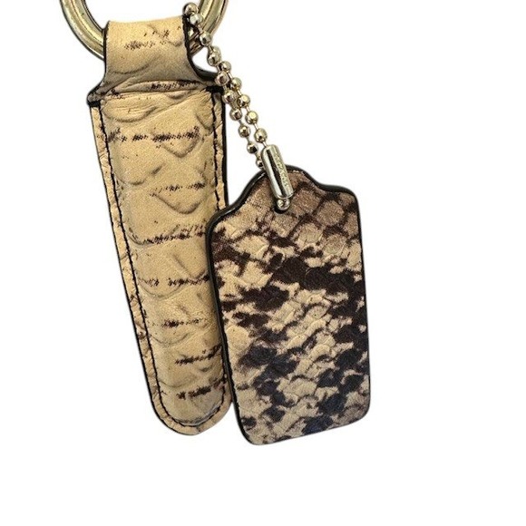 Authentic‎ Coach Ava Tote Large Black & Cream with Python Embossed Details - Picture 10 of 16